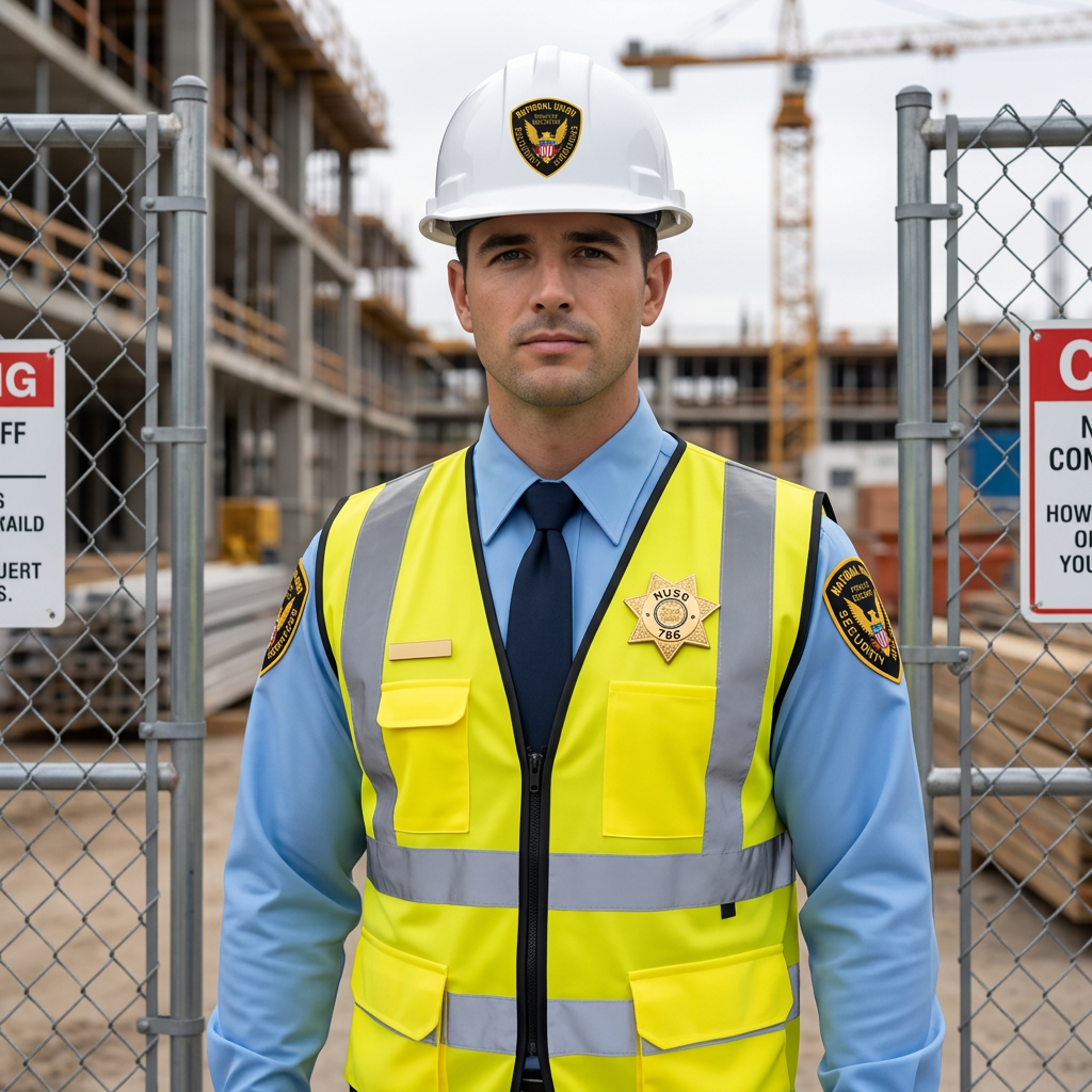 Construction site security guard